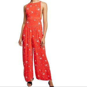 Free People Sweet In The Streets Wide Leg Overall